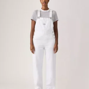 Women's Vintage-Style Cotton Denim Overalls