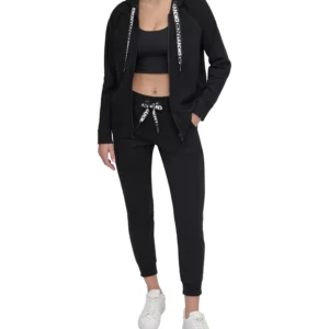 Women's Two-Tone Zip-Front Long-Sleeve Hoodie
