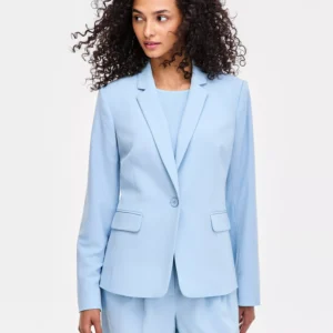 Petite One-Button Peak Lapel Jacket