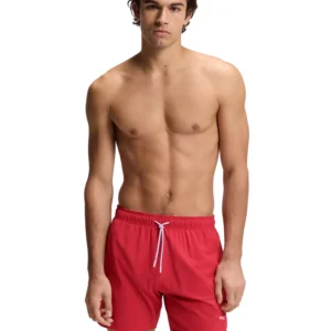 Men's Quick-Dry Logo Detail Swim Shorts