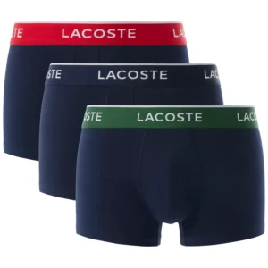 Men's Cotton Stretch Color Waistband Trunks, 3-Pack