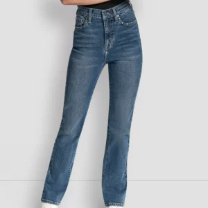 Women's Side Studded High-Rise Bootcut Jeans