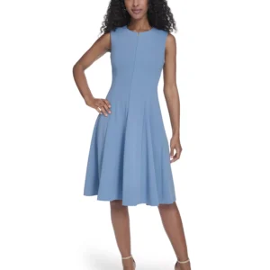 Women's Crepe Fit & Flare Dress