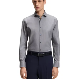 BOSS by Men's Stretch Cotton Structured Slim-Fit Dress Shirt