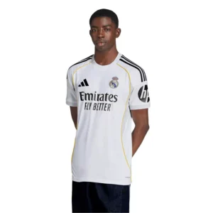 Men's White Real Madrid 2025/26 Home Replica Jersey