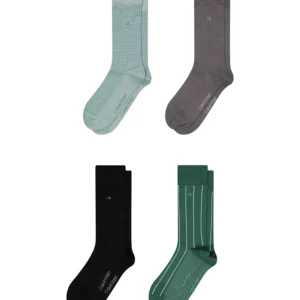 Men's Cotton Dress Crew Socks, 4-Pack