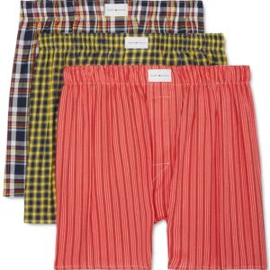 Men's 3-Pack Classic Printed Cotton Poplin Boxers