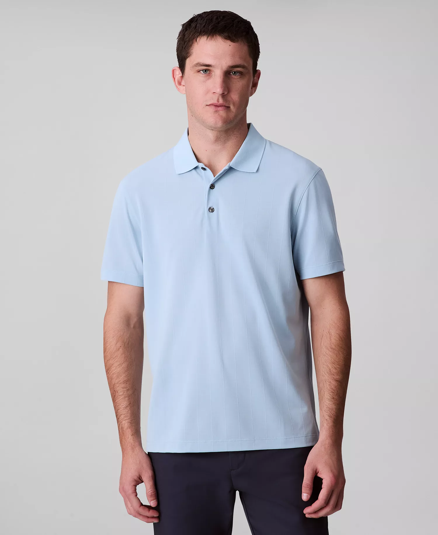 mni-64d5337c640d71fd80df8771dee80504 Men’s Short Sleeve Stretch Jacquard Polo Shirt — изображение 4