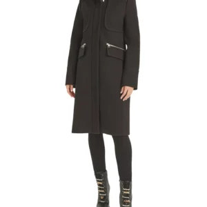 Women's Zip-Front Bouclé Coat, Created for Macy's