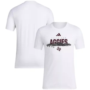 Men's White Texas A M Aggies Baseball Sunflower Seeds T-Shirt