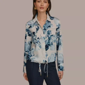 Women's Printed Long-Sleeve Top