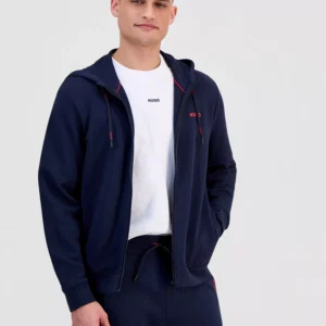 Men's Cotton Logo Full-Zip Hoodie