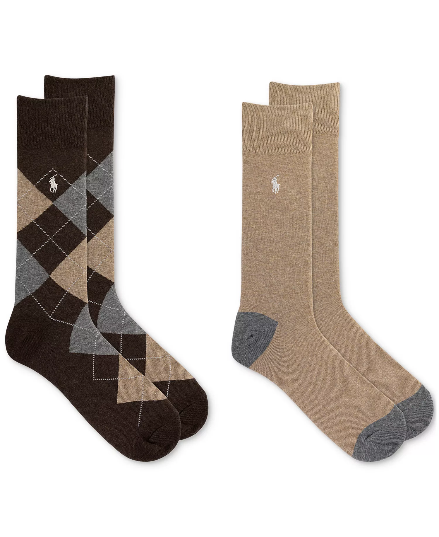 mni-66b35380e04b56cfc670787333535cd0 Men's Argyle Slack Socks, 2-Pack