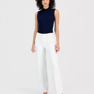 Women's High-Rise Wide-Leg Ankle Pants