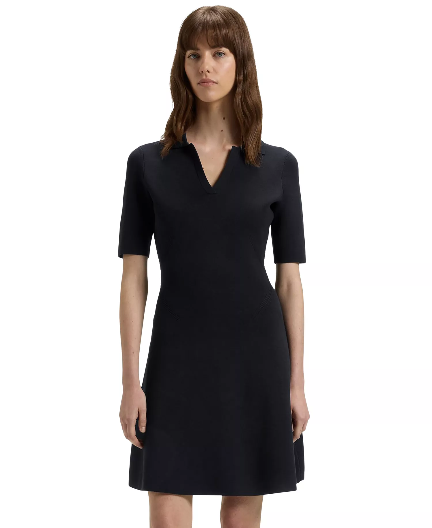 mni-67ed7ae058bd3c726076867edb4203bc Women's Knitted Skipper Collar Dress