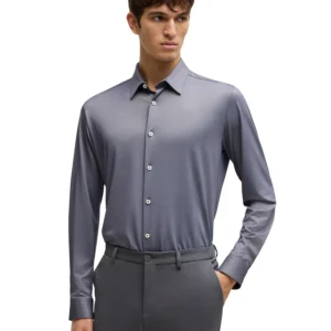 Men's Slim-Fit Performance-Stretch Shirt