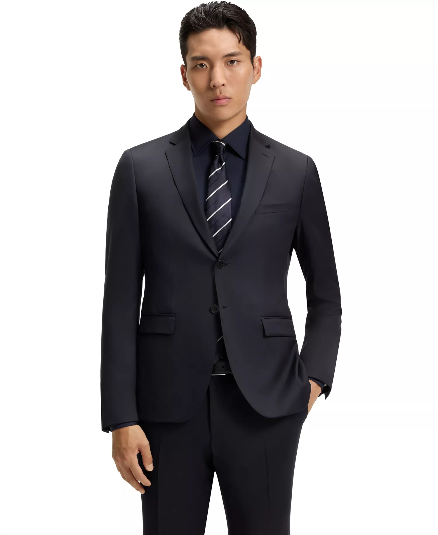mni-6851161c6865787b2df4f87836932fd9 Men's Virgin-Wool Extra-Slim-Fit Suit Jacket — изображение 3