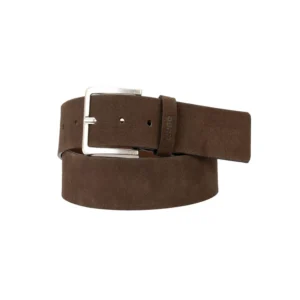 Men's Printed Logo Casual Leather Belt