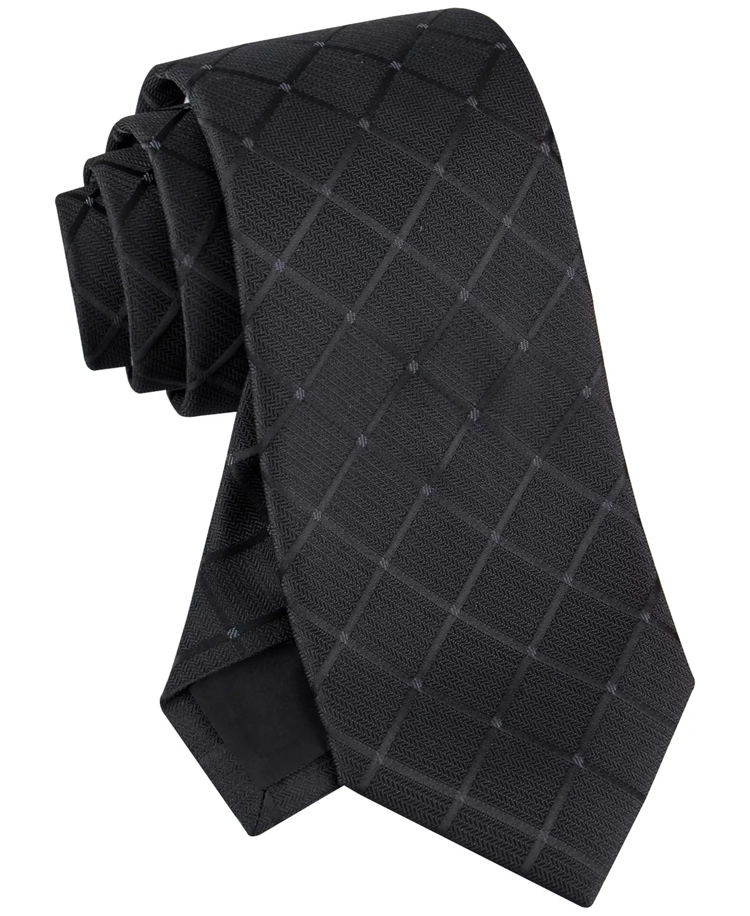 mni-6920acba780e966b92fff4b91fe88619 Men's Herringbone Grid Tie — изображение 3