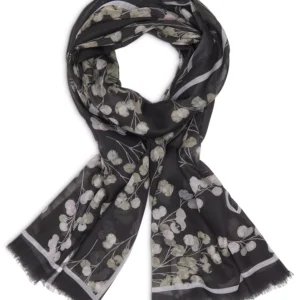 Oversized Border Blossom Scarf