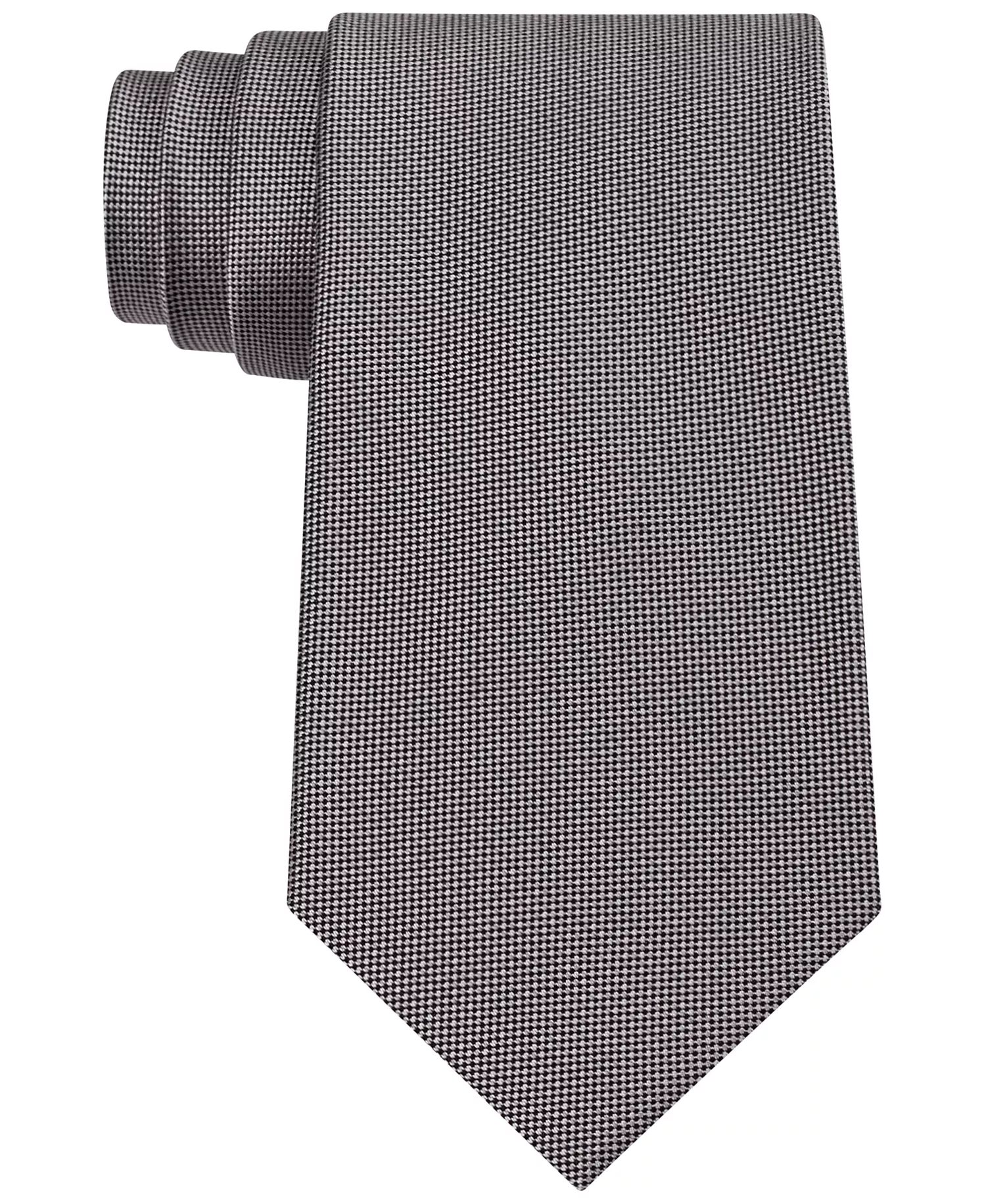 mni-69bfa3aec8b024b5fadafe5a4b87f925 Men's Silver Spun Solid Slim Tie — изображение 5