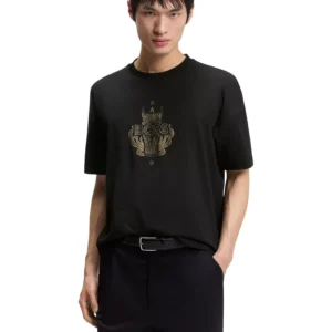 Men's Cotton-Jersey Logo Artwork T-Shirt
