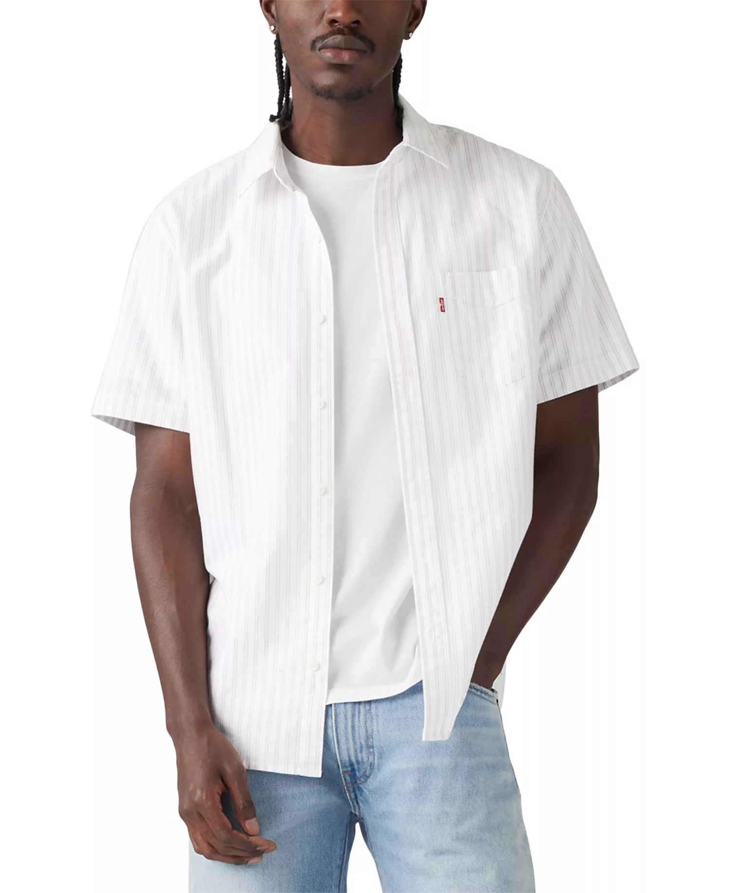 mni-6ac82ffc21b7da9d20d2bd3d5ad08f2e Men's Classic Pocket Short-Sleeve Regular-Fit Shirt — изображение 5