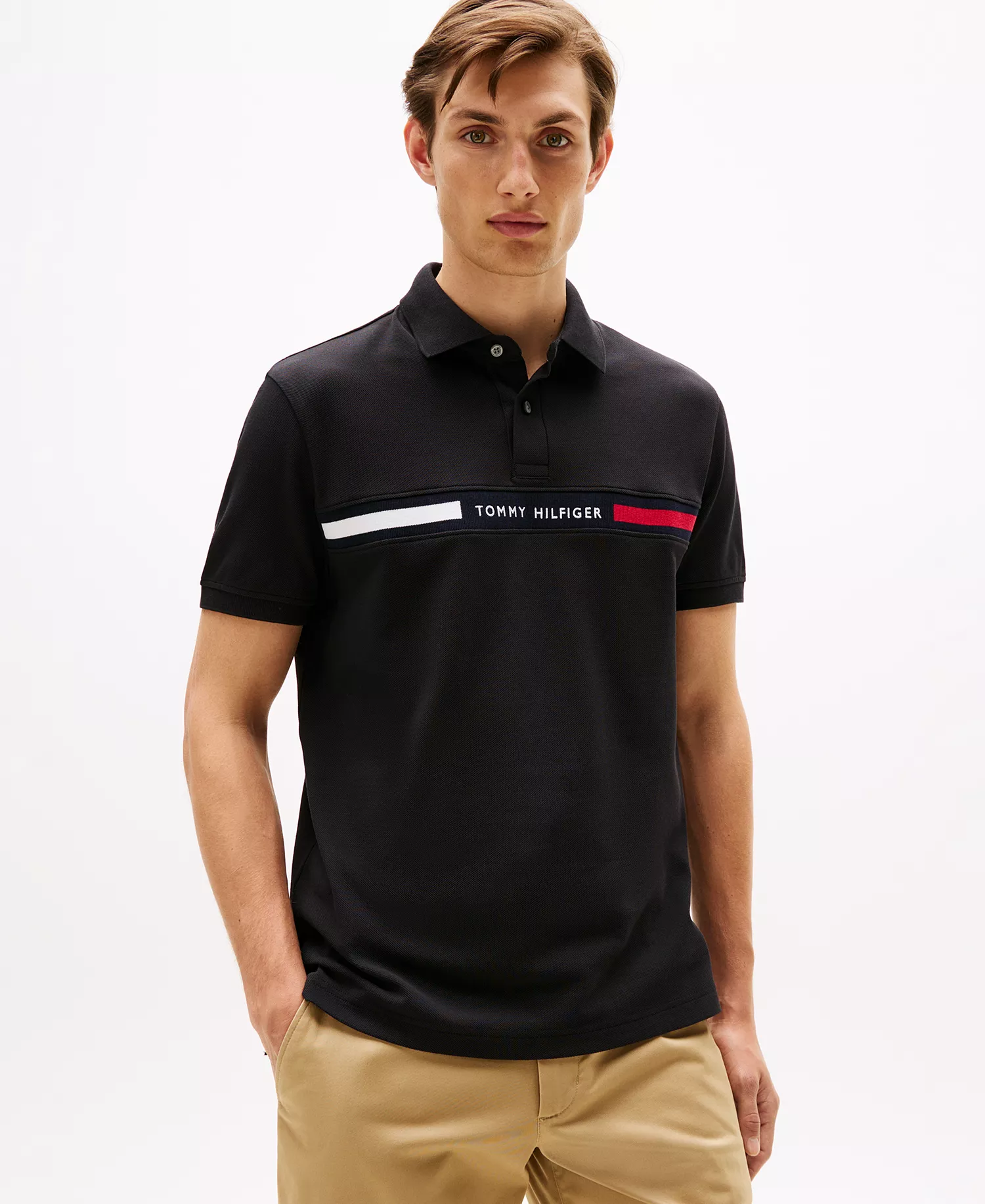 mni-6b7976612029f3cd076eae6503b5237e Men's Classic-Fit Embroidered Chest Insert Polo Shirt — изображение 5