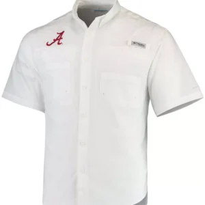 Men's White Alabama Crimson Tide Tamiami Shirt