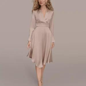 Women's Satin Midi Dress