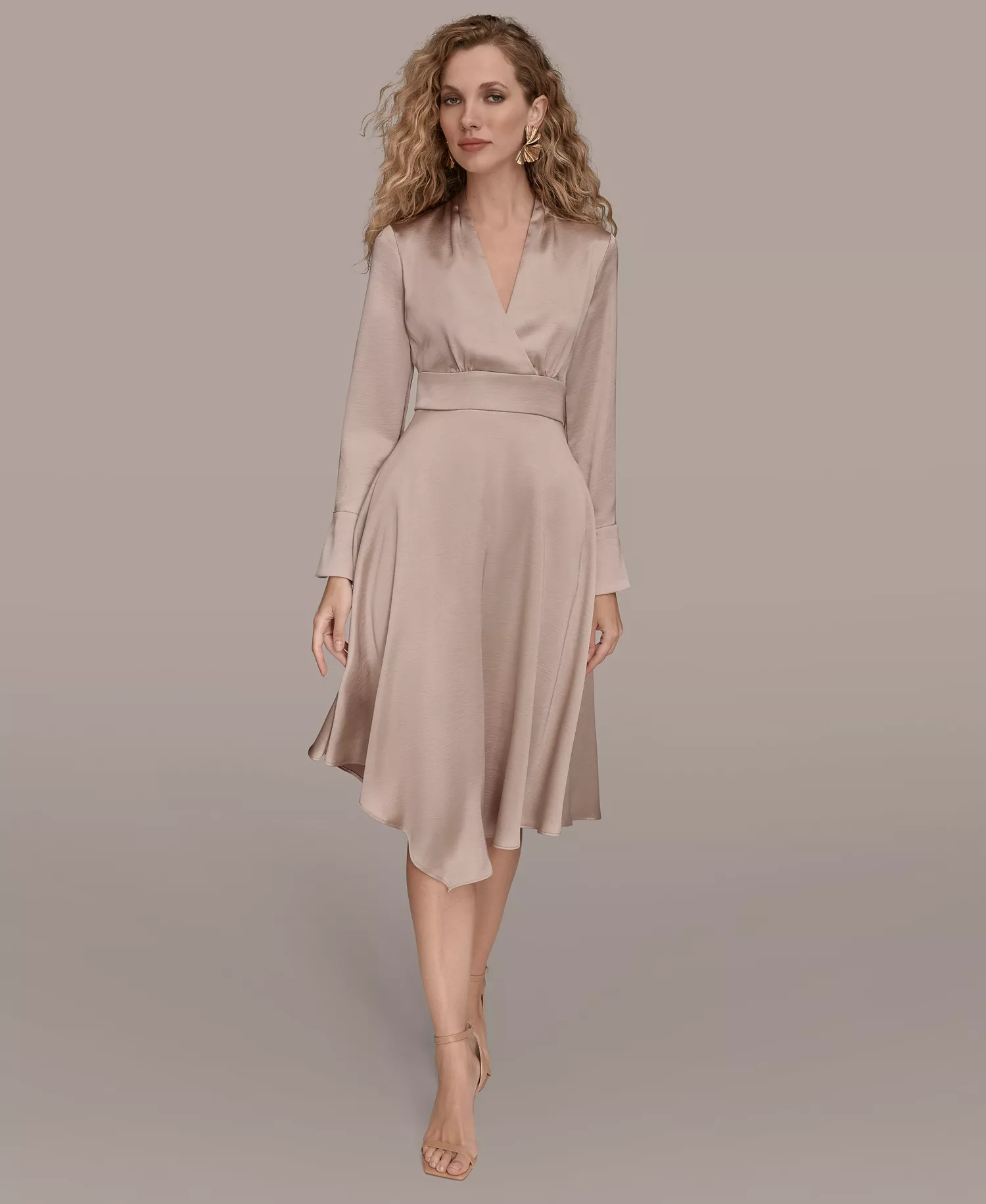 mni-6c0fad51db7d5cfa8d443d5e1ced3625 Women's Satin Midi Dress