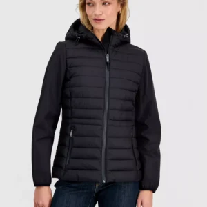 Women's Mixed-Media Packable Coat