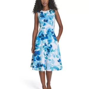 Women's Sleeveless Crewneck Dress