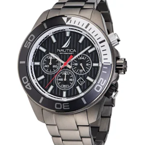 Men's Chronograph Silver-Tone Stainless Steel Watch, 48mm