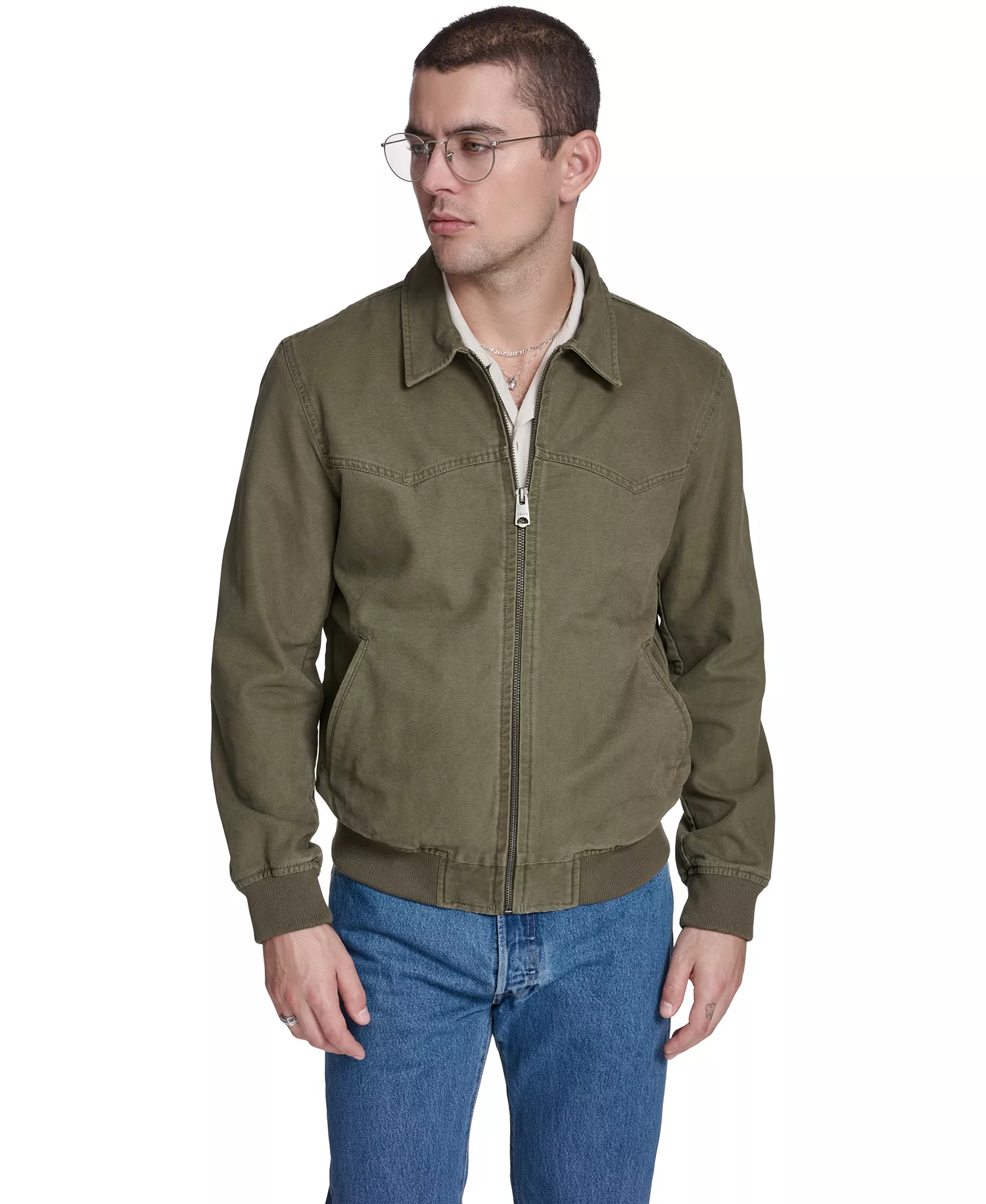 mni-6da37722ce1e534de63d85c8f5913846 Men's Cotton Western Bomber Jacket — изображение 3