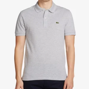 Men's Slim Fit Short Sleeve Ribbed Polo Shirt