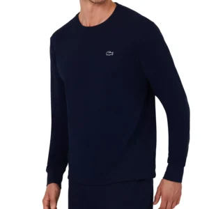 Men's Waffle-Knit Thermal Sleep Shirt