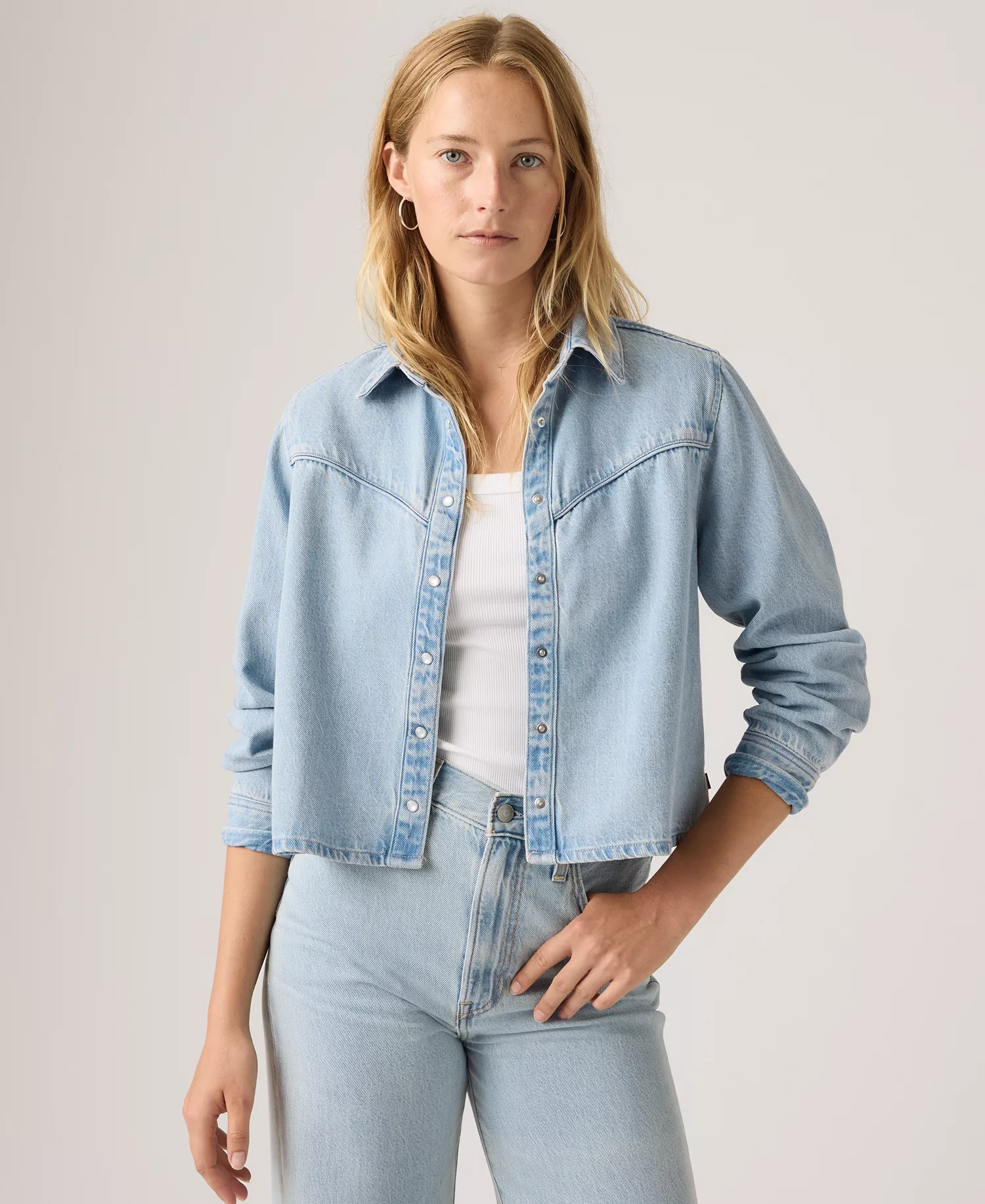 mni-718acef88e2f7bb43bcfd3e69c88d344 Premium Women's Logan Point Collar Shacket — изображение 3