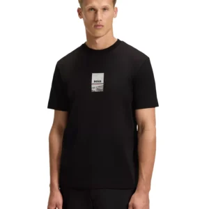 Men's Stretch Cotton Print Relaxed-Fit T-Shirt