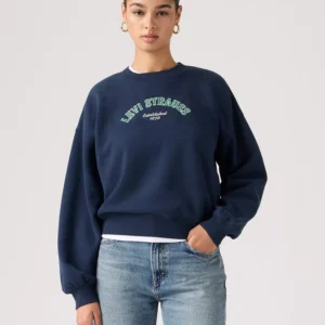 Women's Graphic Boxy Crew Neck Sweatshirt