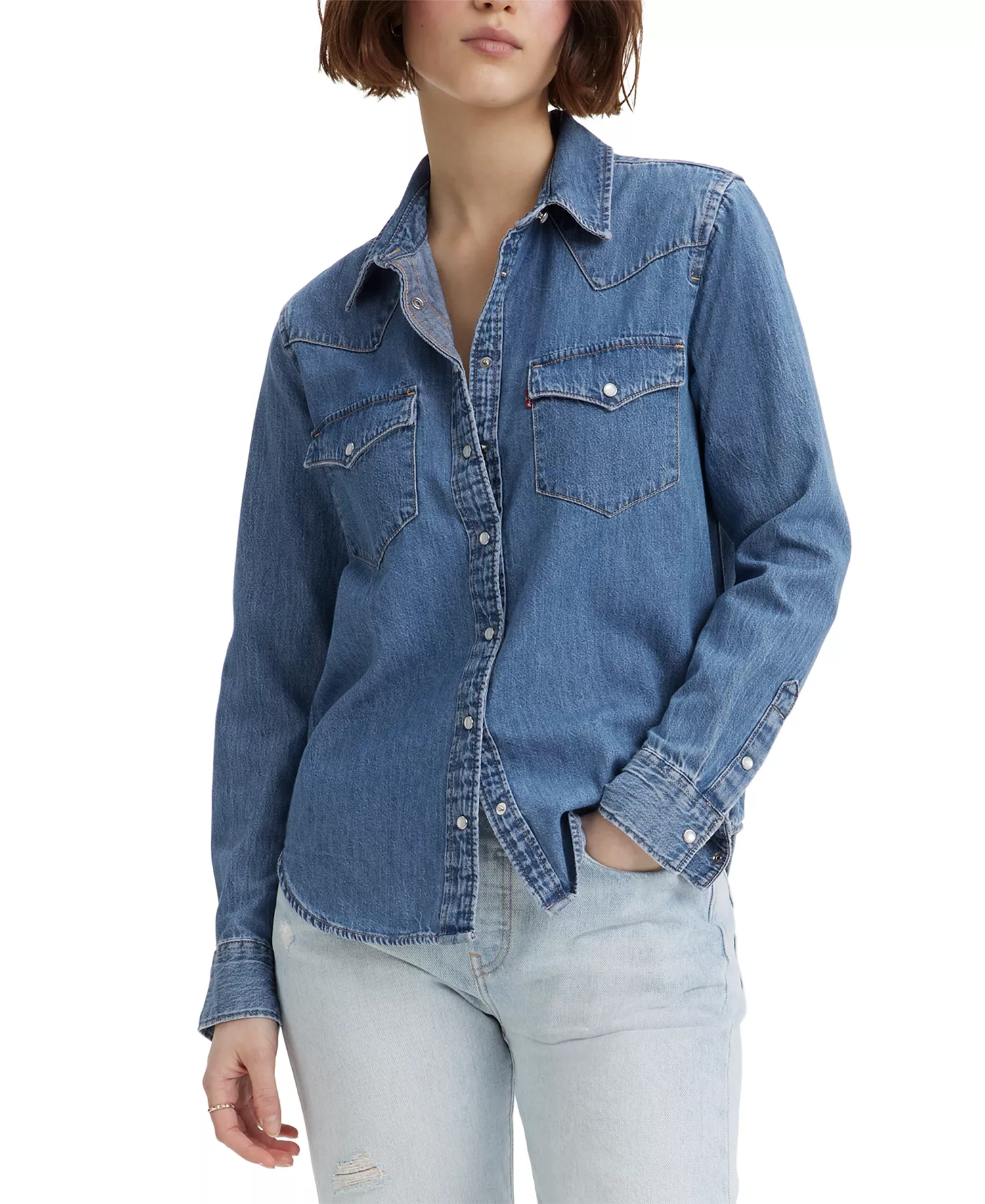 mni-72c14c934734df68959f5dace39e74aa Women's The Ultimate Western Cotton Denim Shirt