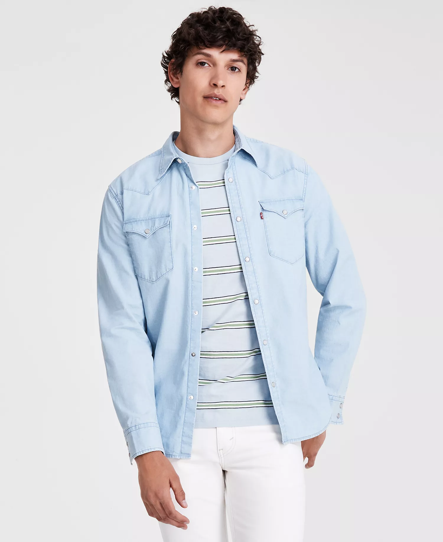 mni-7424f7bcc7fa07acc4b7ef324aac20f0 Men's Classic Standard Fit Western Shirt — изображение 3