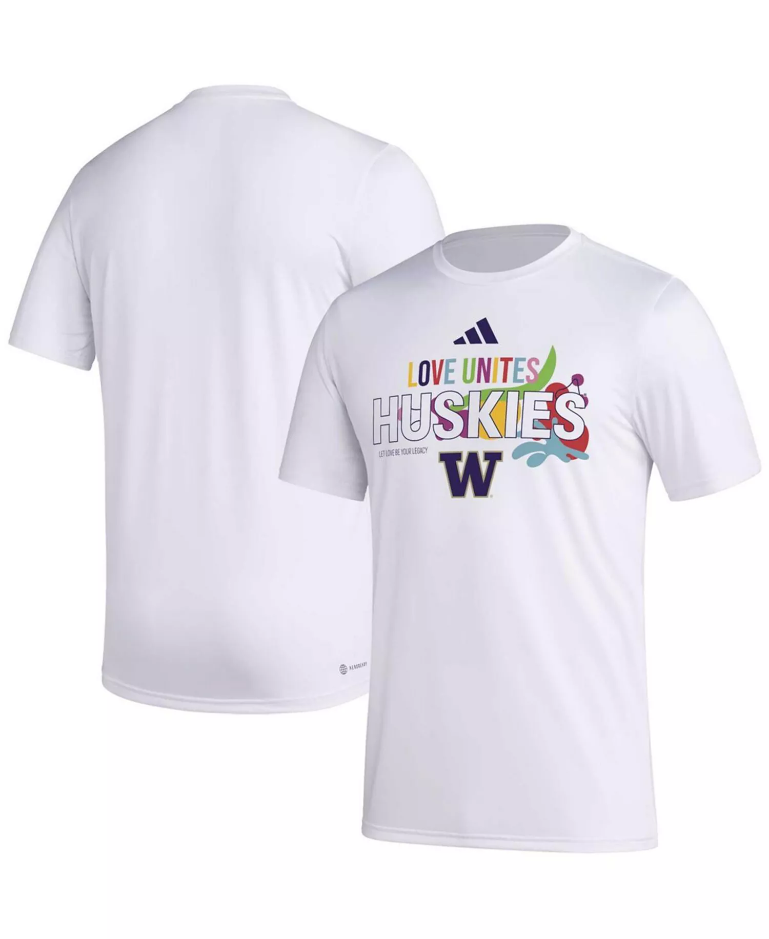mni-74ad741604bca04a1efb028785656d6c Men's x Rich Mnisi Pride Collection White Washington Huskies Pregame AEROREADY T-Shirt