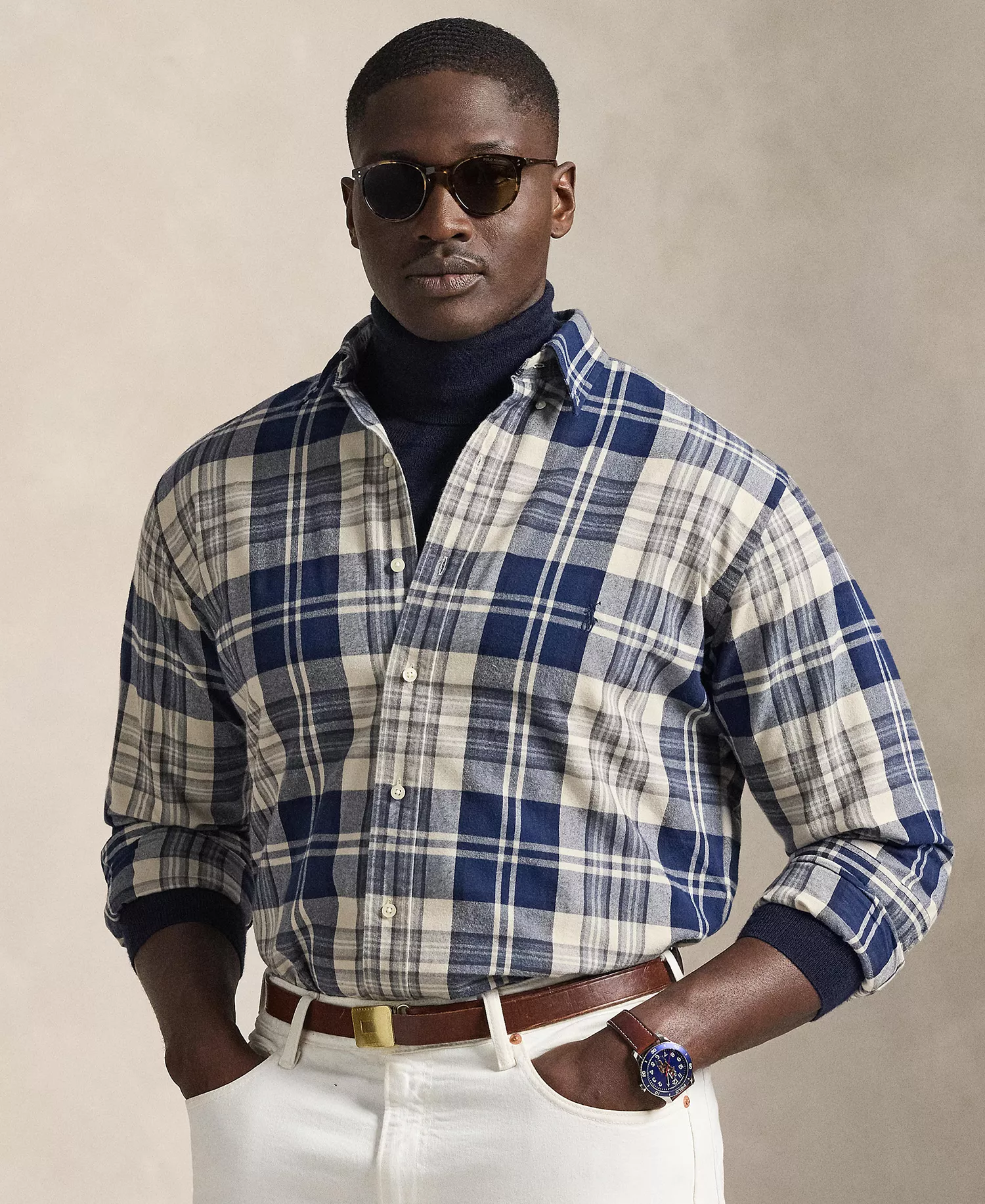 mni-751ce9aafee756c17a26f963a10462d6 Men's Big & Tall Gingham Oxford Shirt — изображение 3