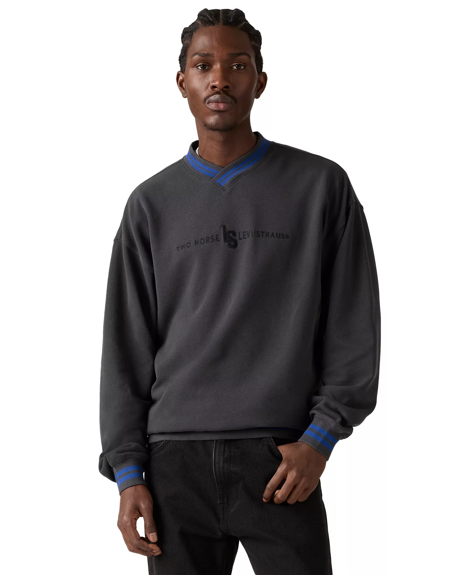 mni-75825a68d2fa028547cce5a33593d03c Men's V-Neck Long-Sleeve Sweatshirt