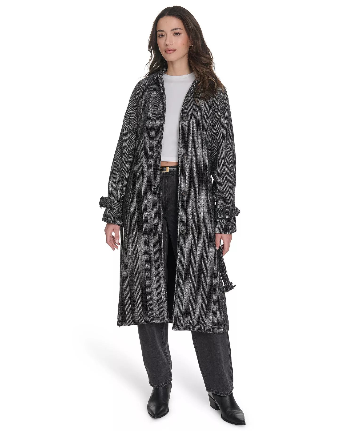 mni-75c6f332287ef67c09a52e9c7c55cb65 Women's Single Breasted Trench Jacket — изображение 3