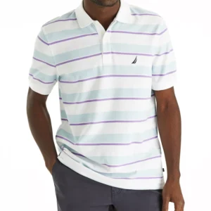 Men's Striped Classic-Fit Deck Polo Shirt