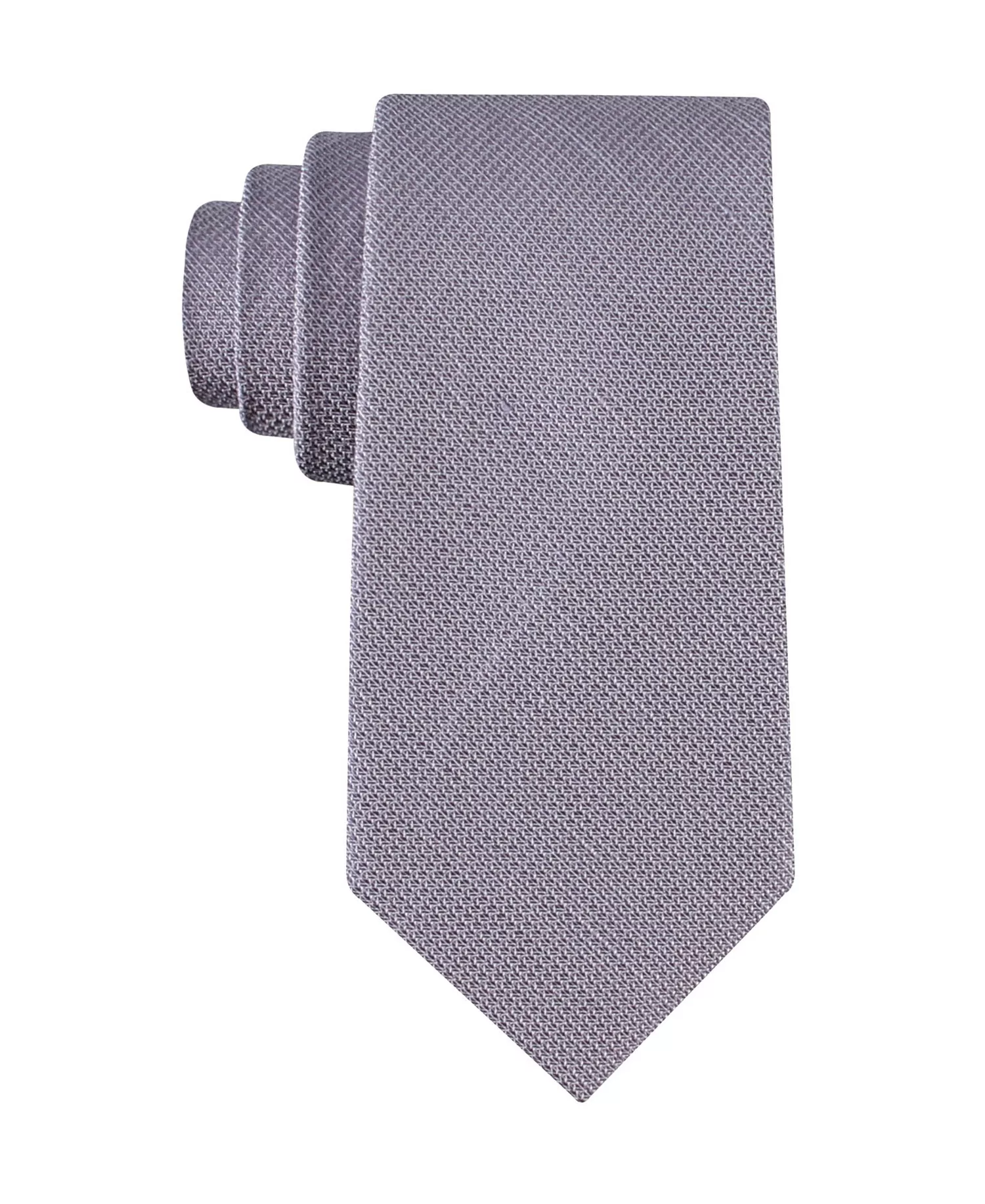 mni-766eb3056a9999a0e6d48c7db3b69caa Men's Textured Solid Silk & Linen Blend Tie — изображение 5