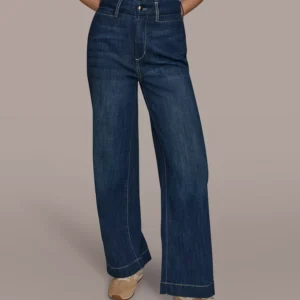 Women's Denim Classic Women's Shirt and High Rise Jeans