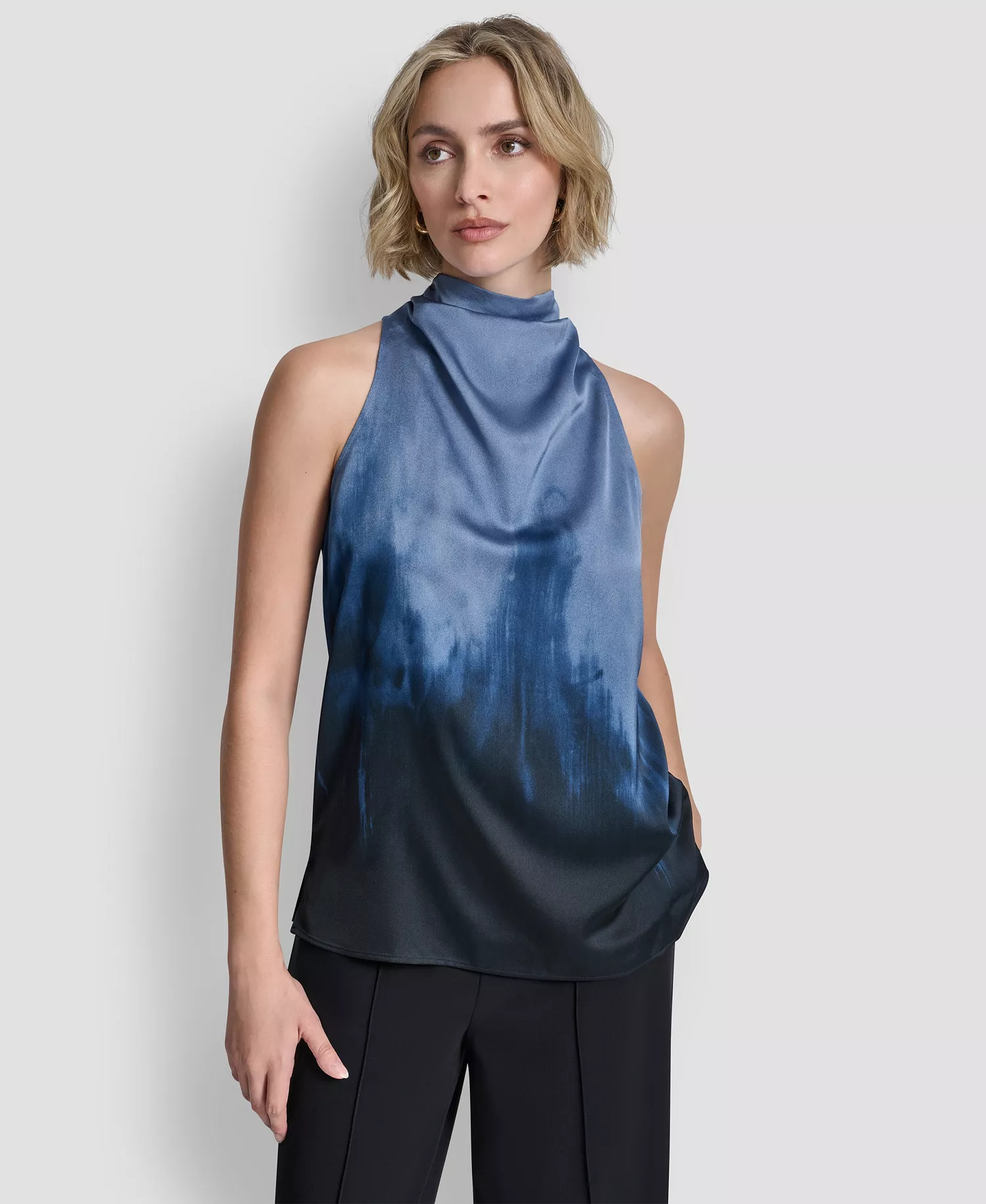 mni-77ba438399717b70031dab46bb4e8ae0 Women's Sleeveless Cowl Neck Top